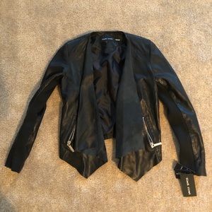 Black Rivet Leather Jacket, Brand New, Never Worn